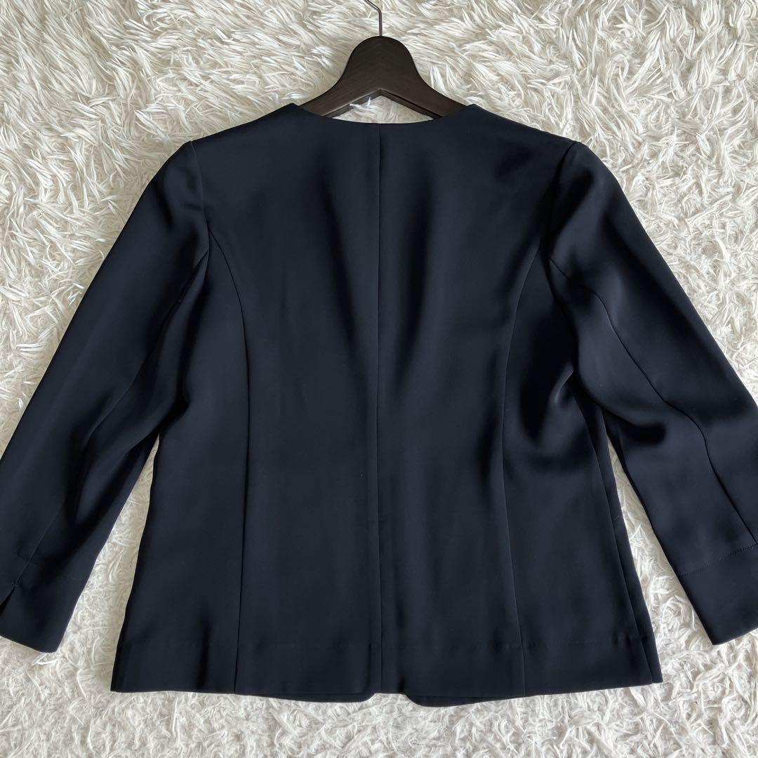 NATURAL BEAUTY BASIC ノーカラージャケットパンツスーツ