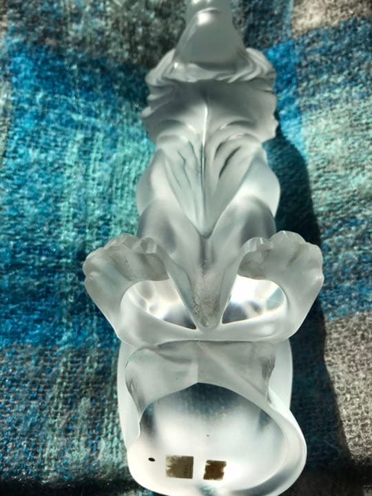 【極美品 廃番】ラリック Lalique LION クリスタル ライオン