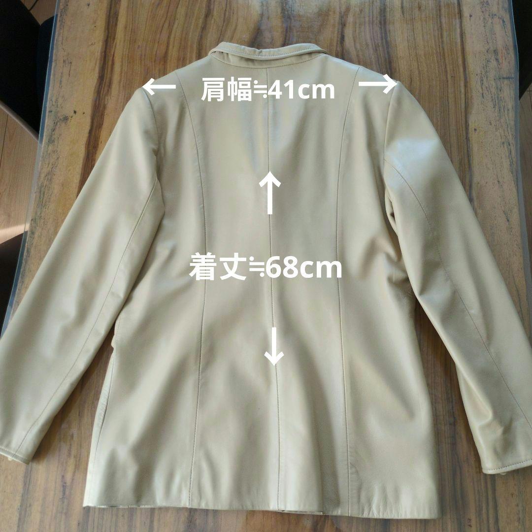 【BALMAIN 】バルマンラムレザーハーフコート 9号