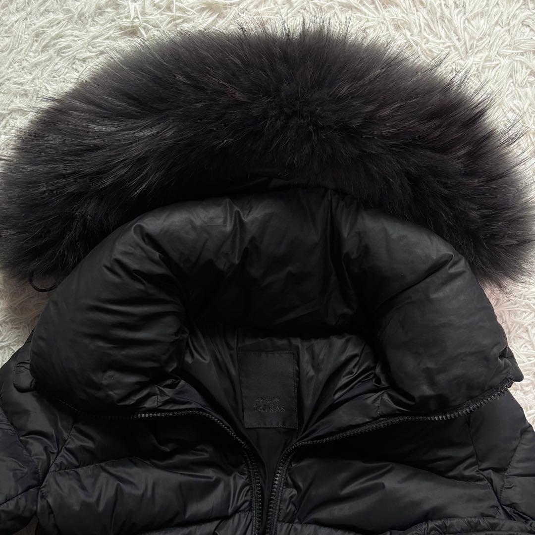 カード付/極美品/22AW✨タトラス ダウンコート サルマ ファー 3way 黒