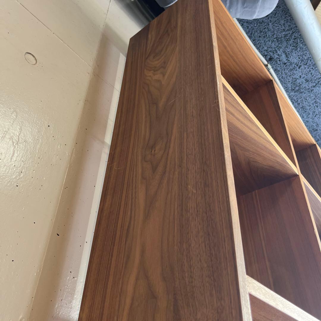 Herbpet★無印スタッキングシェルフセット５段×３列ウォールナット材