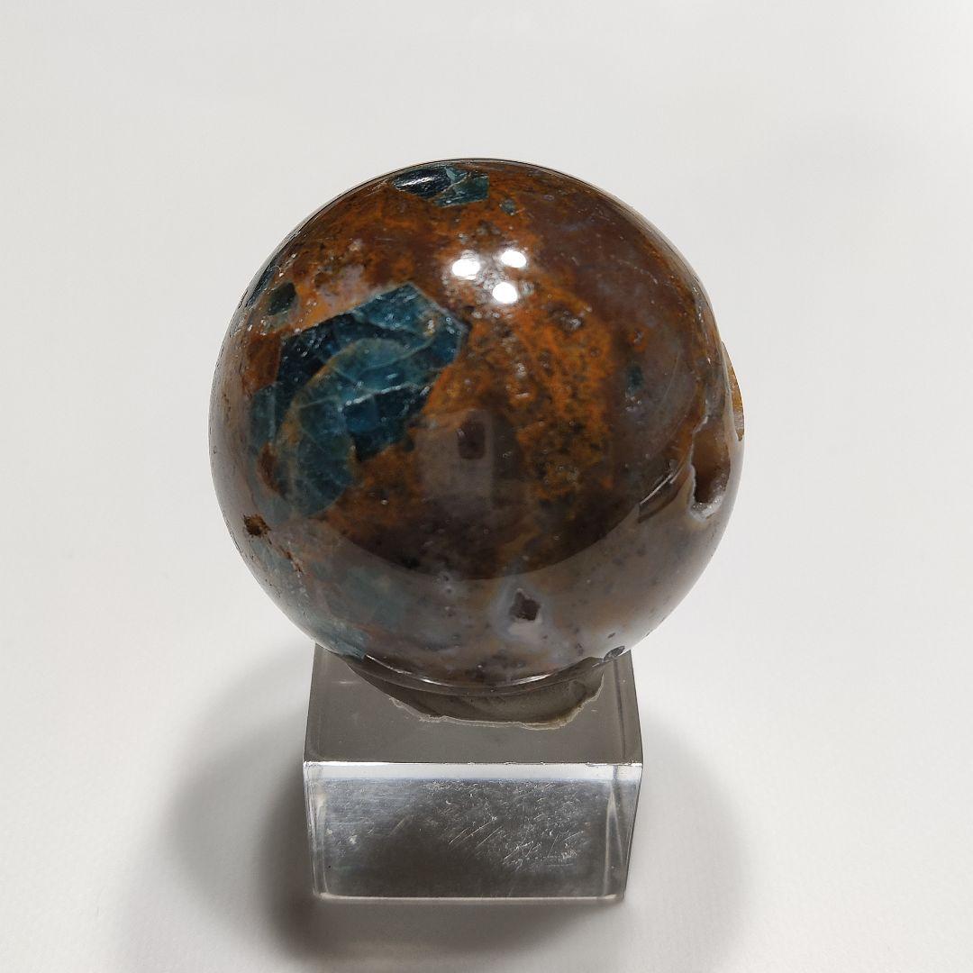パワーストーン　天然石　穴開きジャスパー　直径4.5cm　139g　No.377