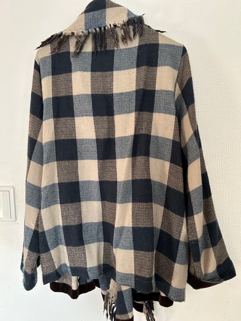 kapital フリンジブロックチェックジャケット
