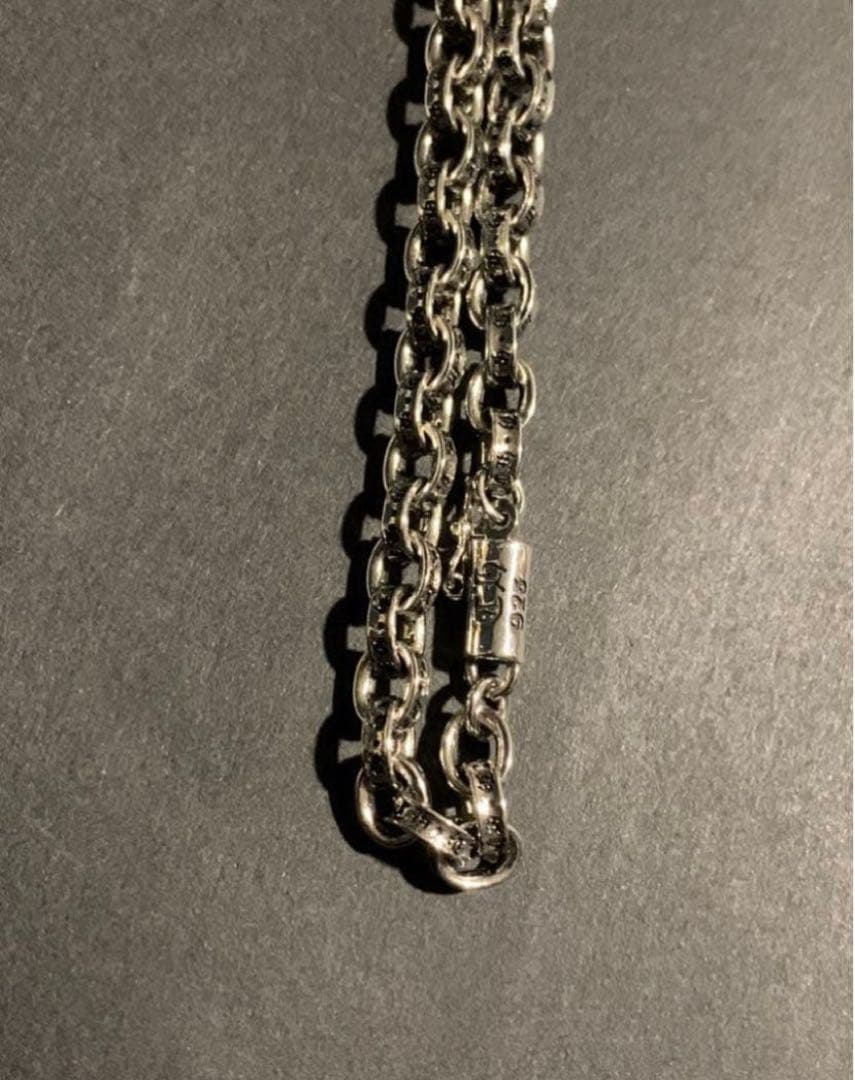 リョウタ君　Silver925刻印　クロススター　ペーパーチェーンネックレ