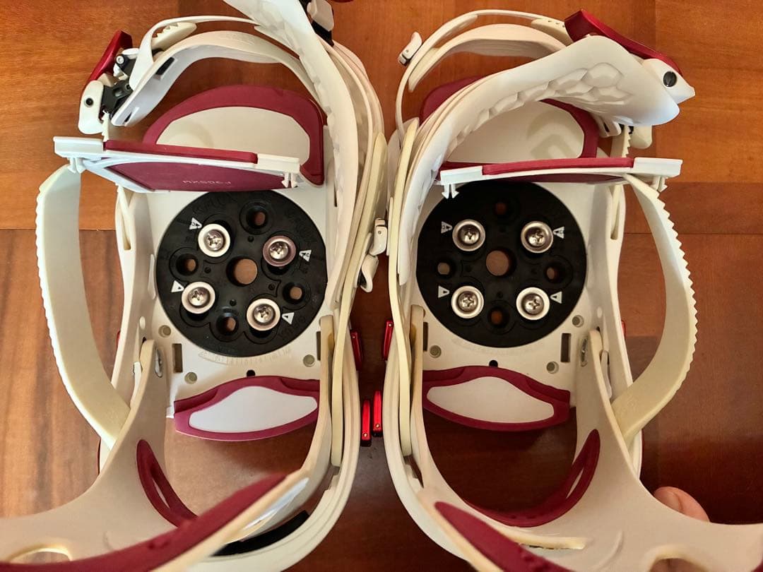 【美品】FLUX GS スノーボード ビンディング 国内正規品　白／花柄XS