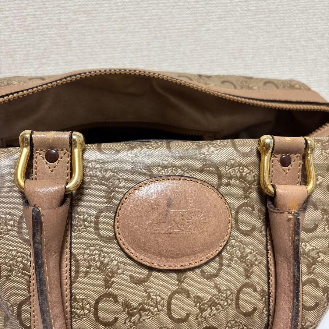 ✨希少✨　CELINE　セリーヌ　ボストンバッグ　Cマカダム　キャンバス　レザー