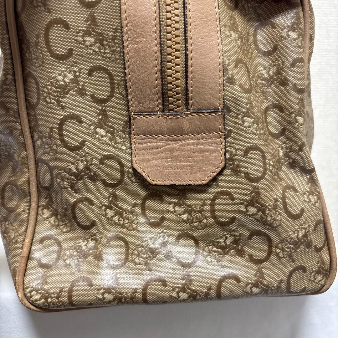 ✨希少✨　CELINE　セリーヌ　ボストンバッグ　Cマカダム　キャンバス　レザー