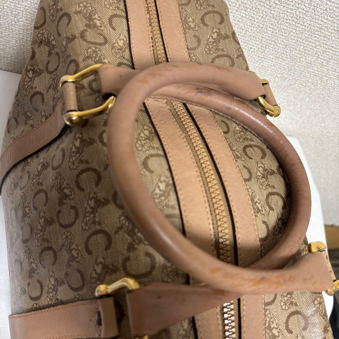 ✨希少✨　CELINE　セリーヌ　ボストンバッグ　Cマカダム　キャンバス　レザー