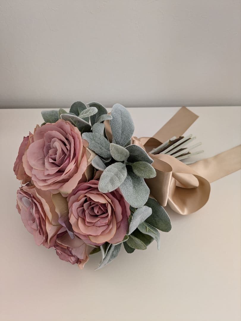 アーティフィシャルフラワーPRIMA プリマ　ブーケ　　《フラワーベース付き》