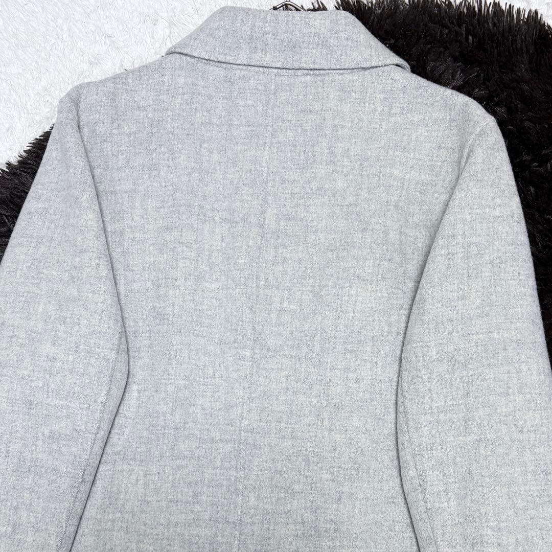 【極美品】セオリーリュクス ウール リバーコート ダブル 上品 高級 オフィス