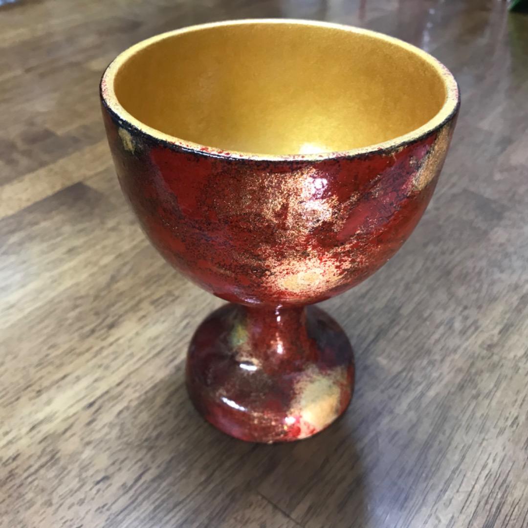 ハッピーさま専用ページ　ハンドメイド　聖杯カップグラス　1個　T-349