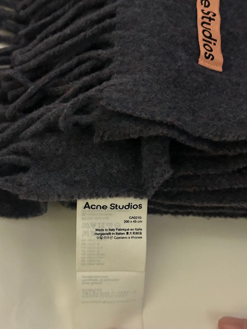 Acne Studios ダークグレー マフラー 収納袋付き
