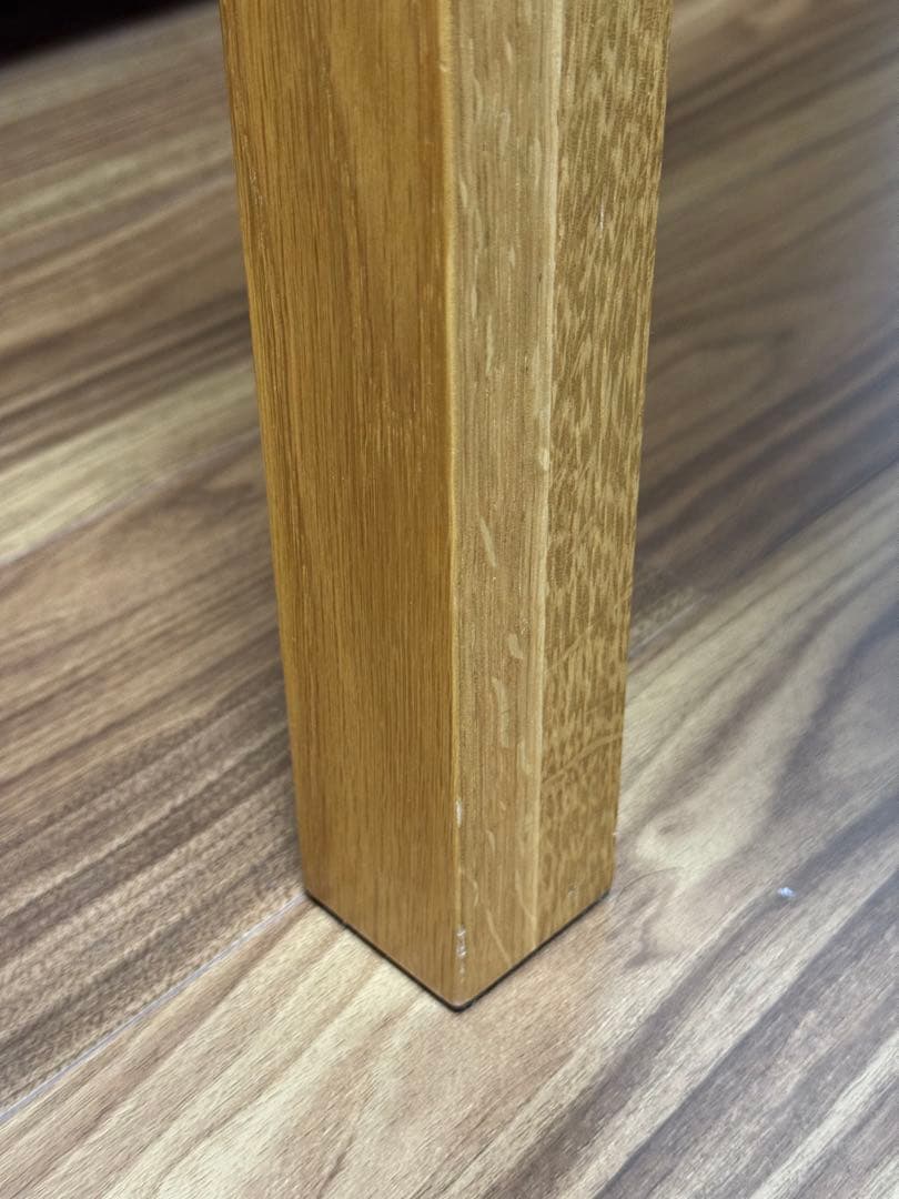 無印良品　無垢材テーブル・オーク材800x800mm