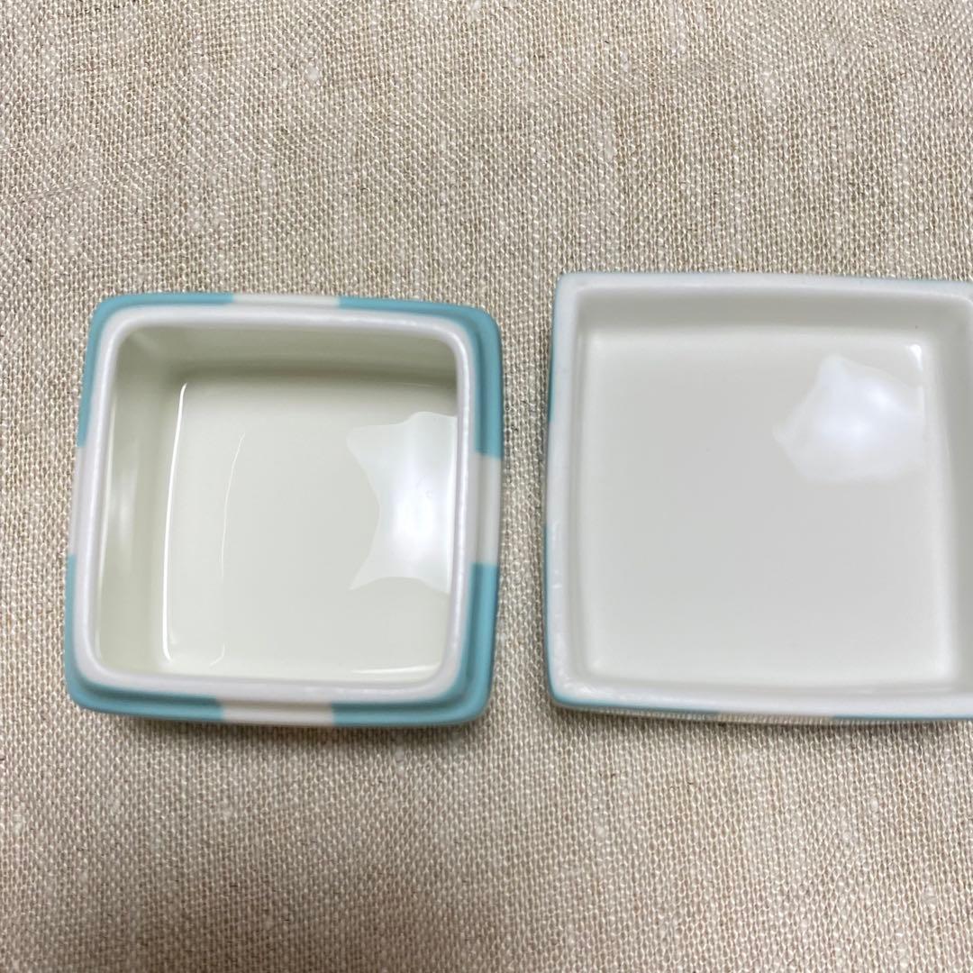 【新品未使用】正規品★ティファニー ミニ ブルー ボウ ボックス 小物入れ陶器