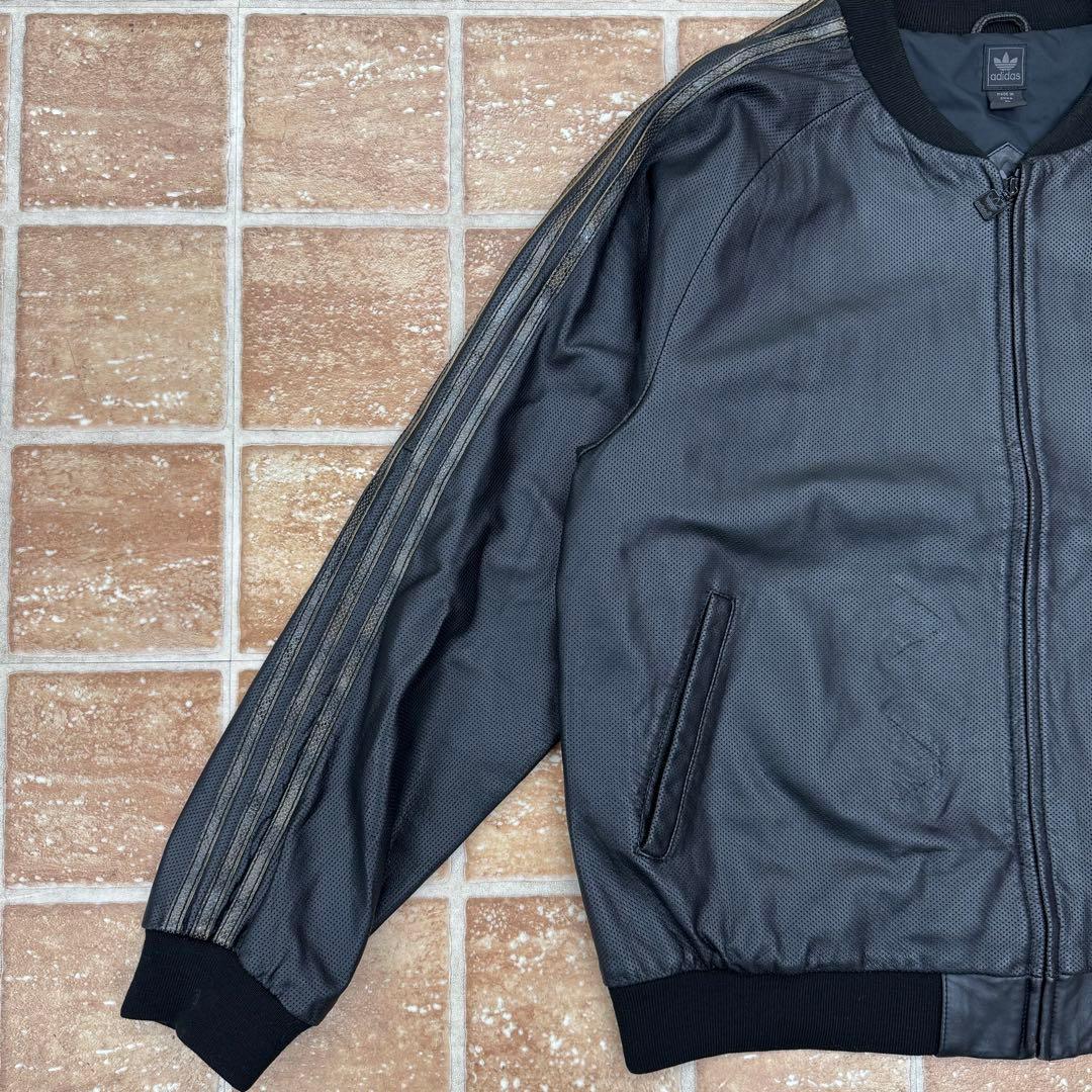 イ*エ様 80s 万国旗タグ adidas ATP レザージャケット XL パイ