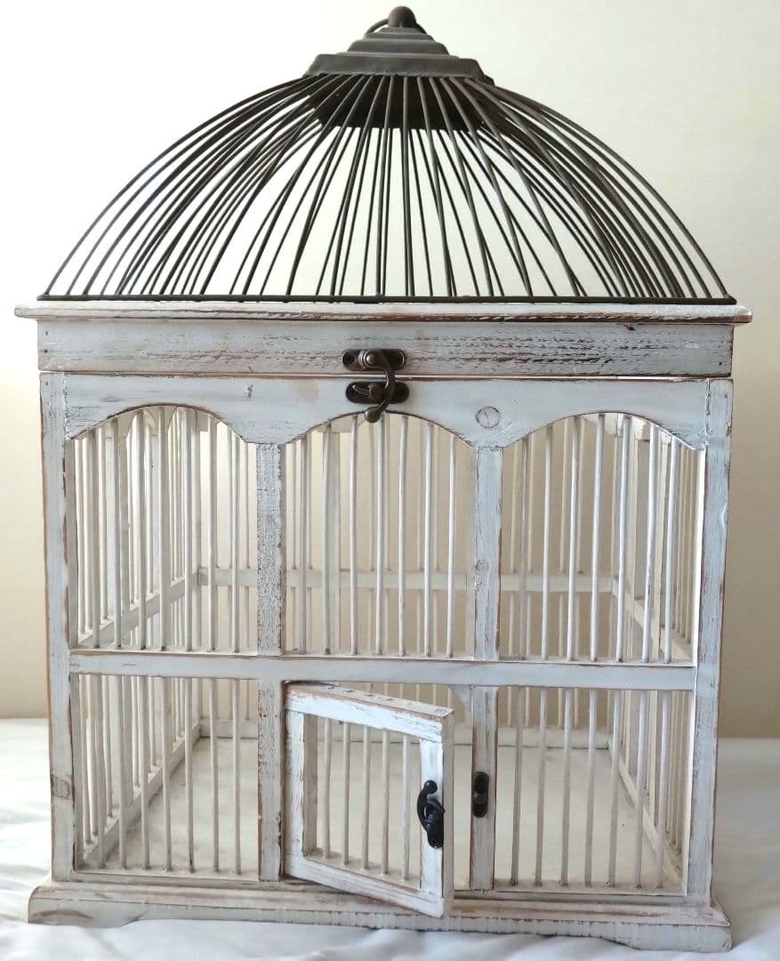 鳥かご 白 アーチ ガーデニング ドーム型