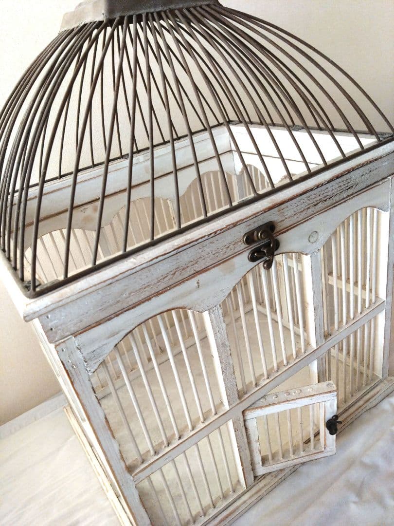 鳥かご 白 アーチ ガーデニング ドーム型