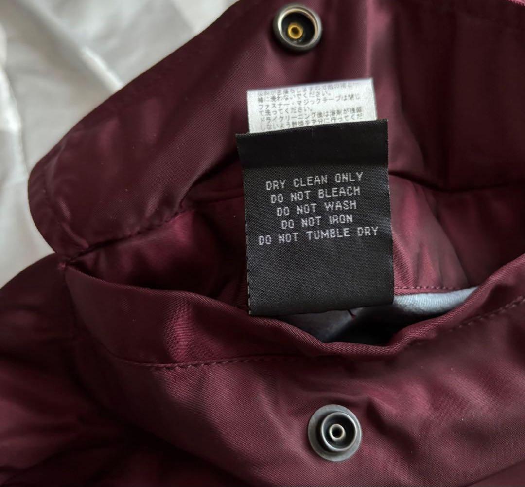 美品 希少ボルドー 希少3L ALPHA INDUSTRIES MA-1 レッド