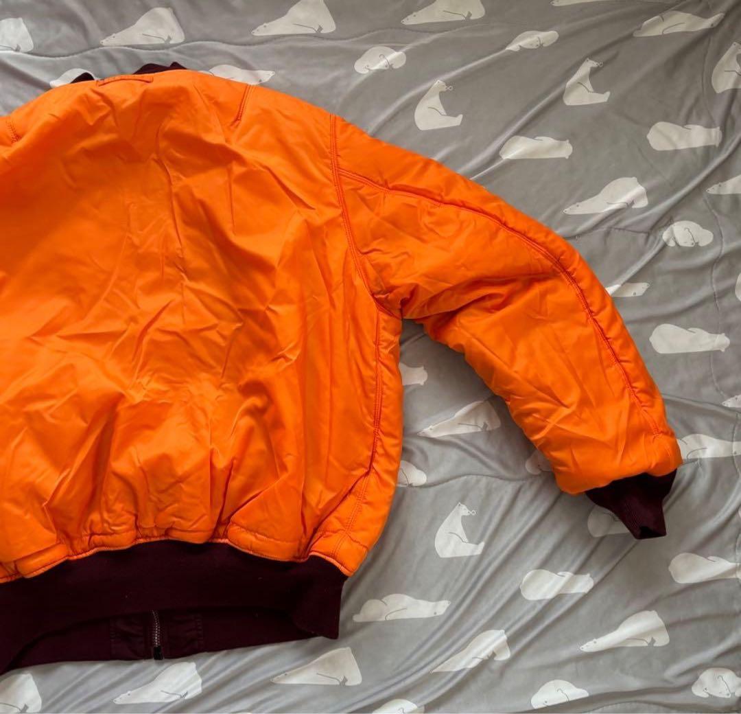 美品 希少ボルドー 希少3L ALPHA INDUSTRIES MA-1 レッド