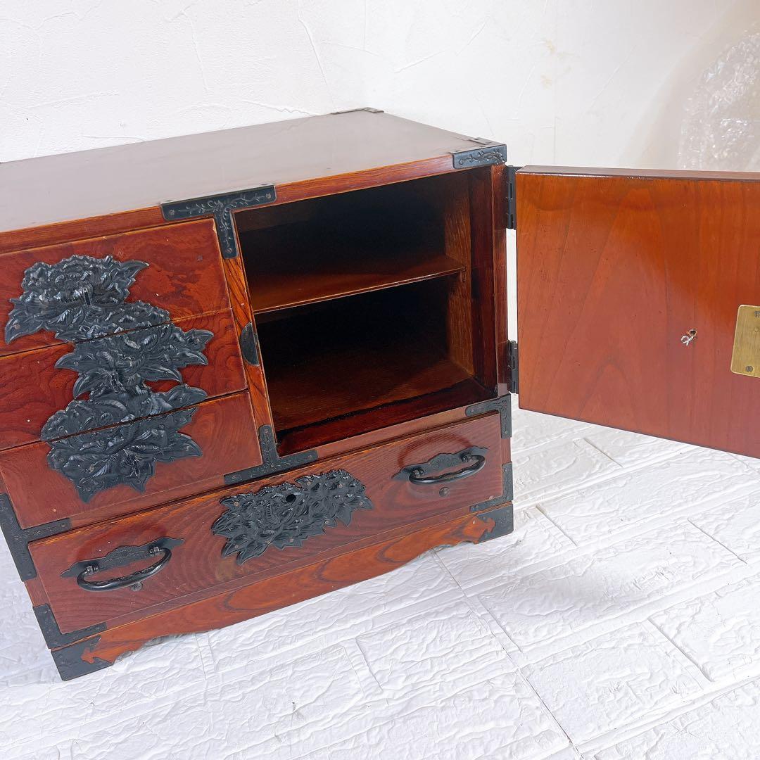【高級品✨️】門間箪笥店 仙台箪笥 木地呂塗り 訳あり