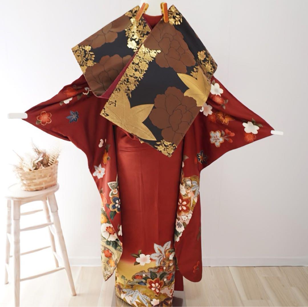 振袖フルセット 980F 5点セット　正絹 すべて正絹