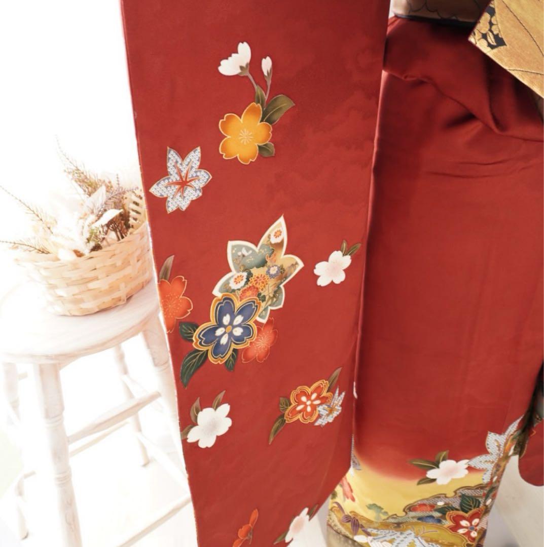 振袖フルセット 980F 5点セット　正絹 すべて正絹