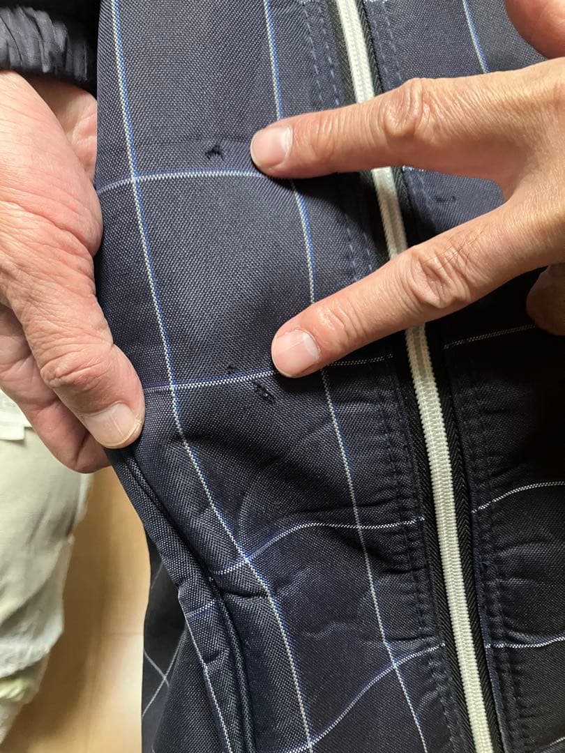 ダンロップXXIO チェック柄キャディバッグ ネイビー GGC-X142