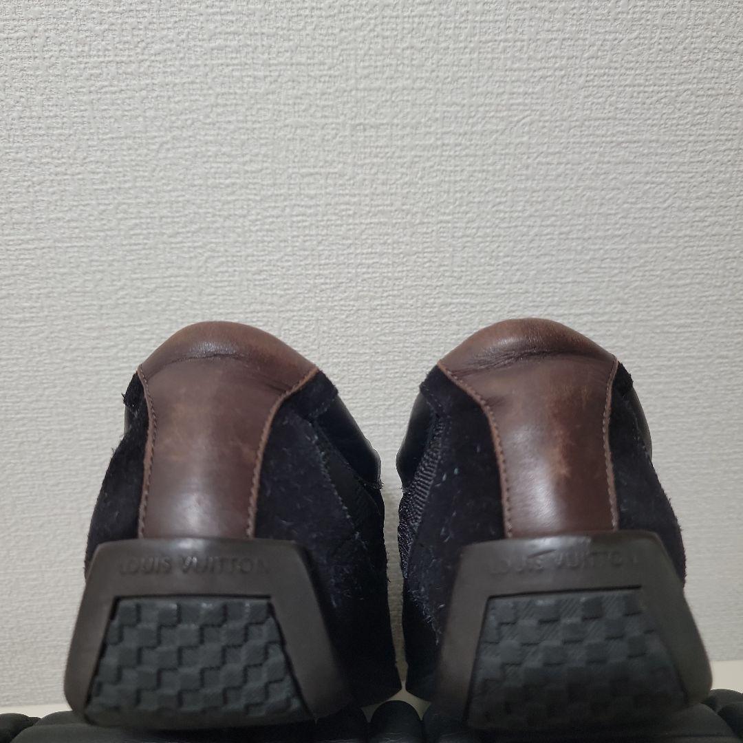 LOUIS VUITTON ドライビングシューズ スエード メッシュ