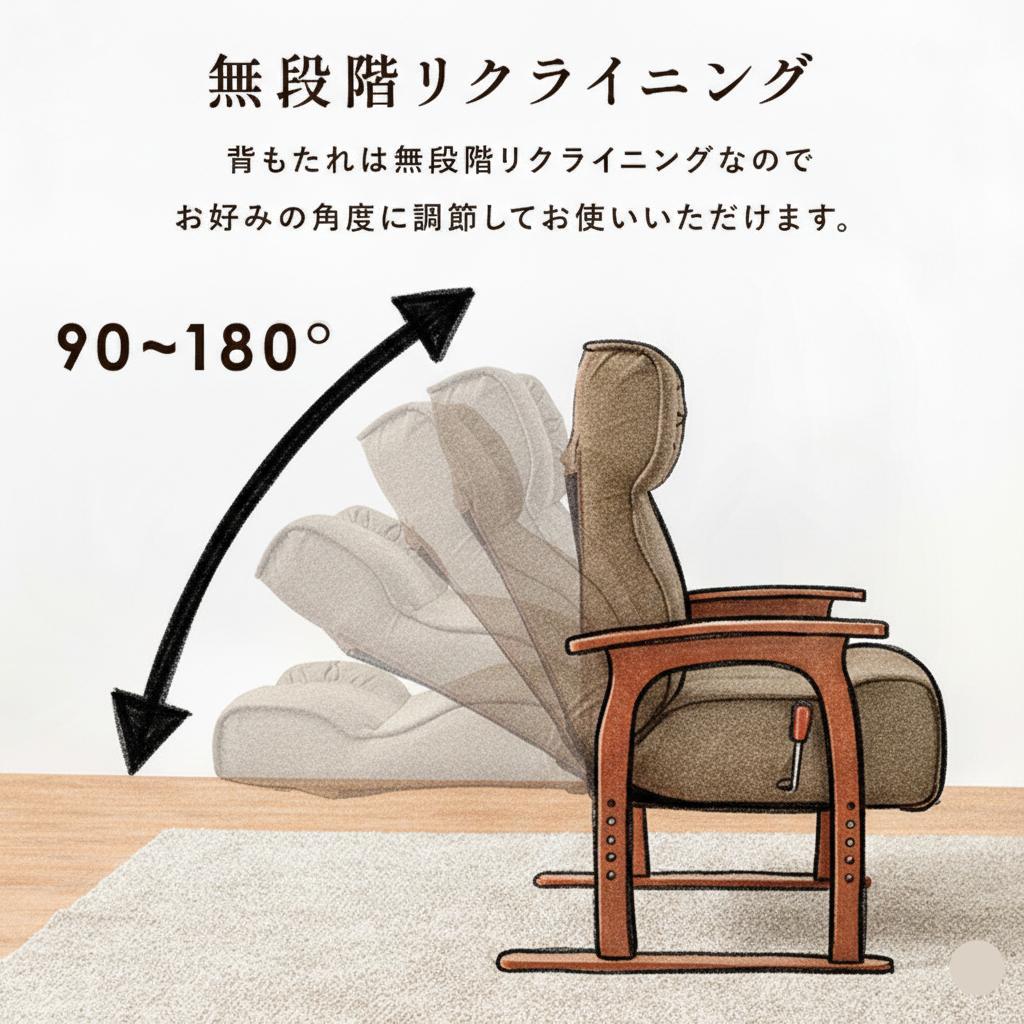 【新品】高座椅子 無段階リクライニング 一人掛けソファ 介護 4段階昇降