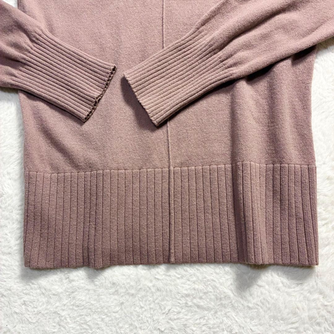 セオリー カシミヤ100%ハイネックニット ピンクブラウン Sサイズ