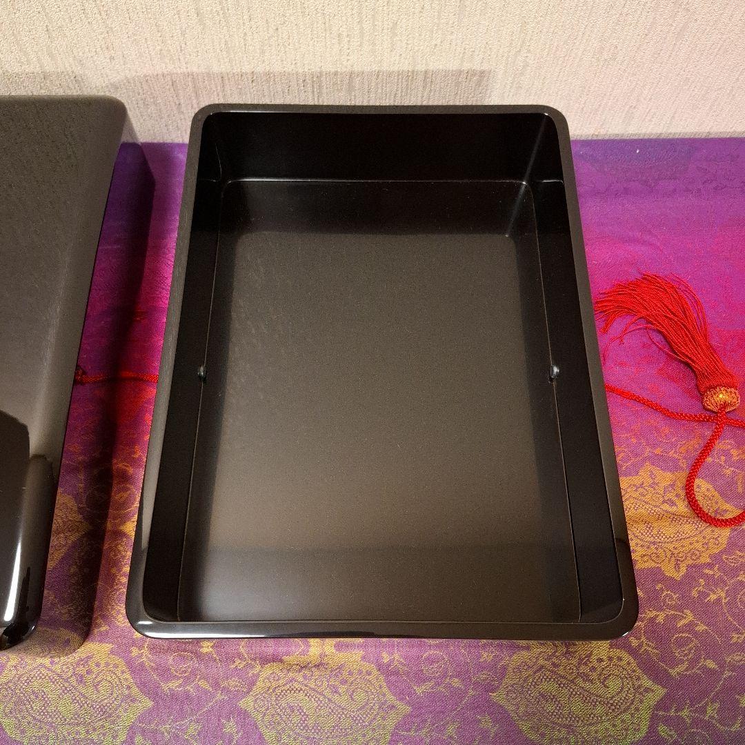 新品・未使用☆昭和レトロ　輪島塗　免状箱　茶道具　華道　嫁入り道具　小物入れ