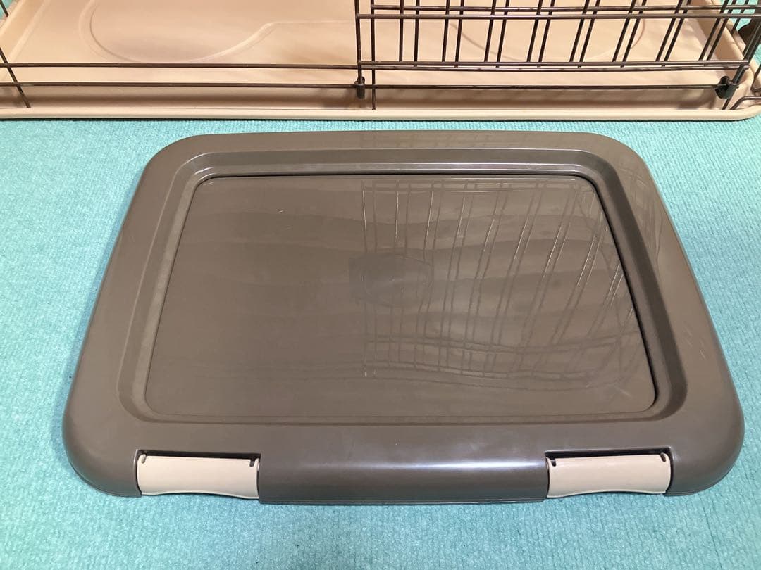 GONTA CLUB 犬用ケージ 骨型トレー付き　折り畳み可能☆トイレセット