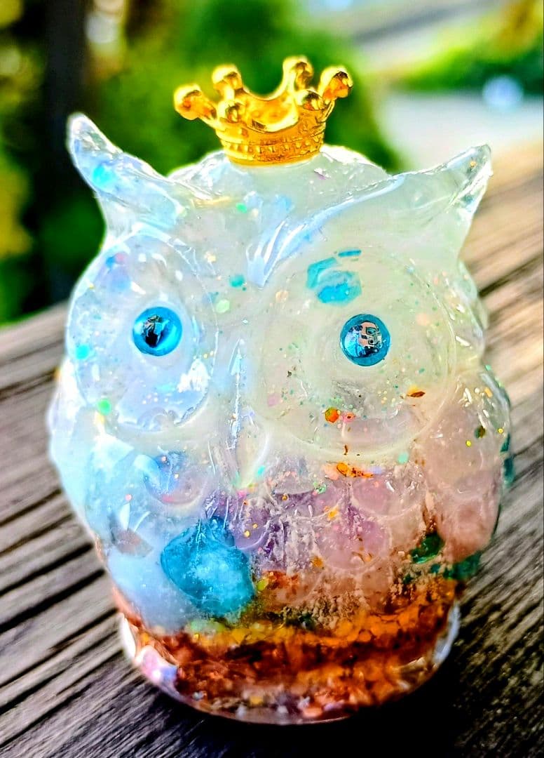 MARINE✧WHITEY✧フクロウさんのオルゴナイト♥Milkyさま❤専用です