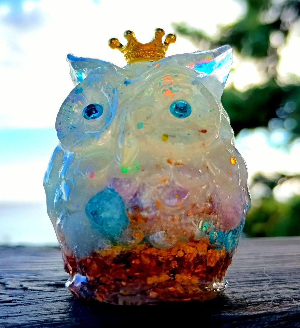 MARINE✧WHITEY✧フクロウさんのオルゴナイト♥Milkyさま❤専用です