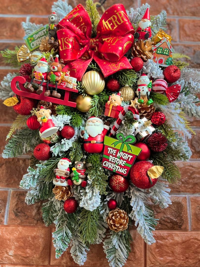 専用 特大 クリスマスリース ハンドメイド 3点 おまとめ