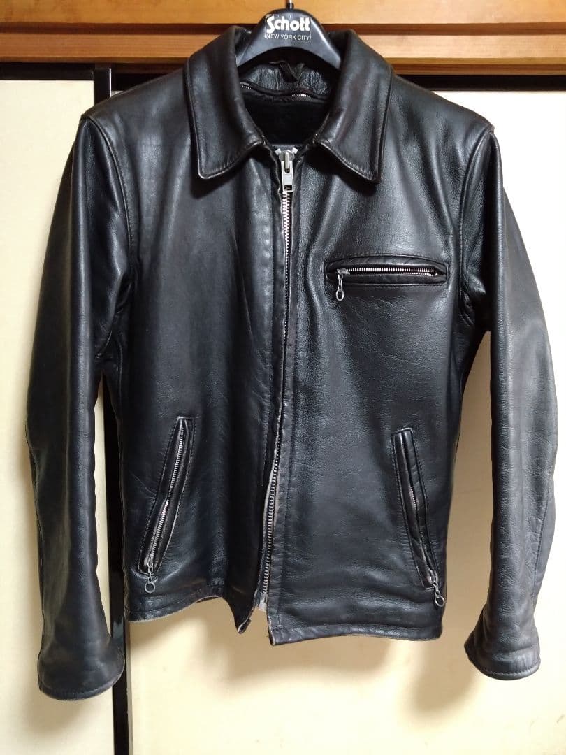 Schott　ライダース　643 ボア付　 90's