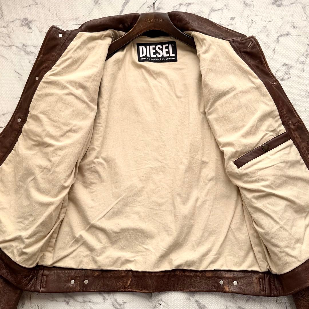DIESEL L-RILEY GIACCA ヴィンテージ加工 レザージャケット