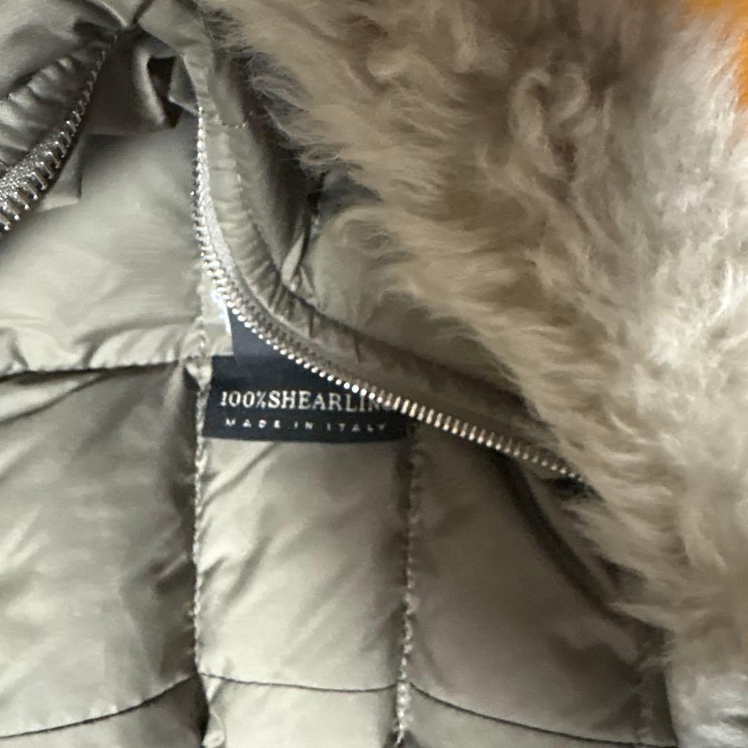 AFG1972　イタリア製　ダウンジャケット　ロング　リアルファー　大きいサイズ