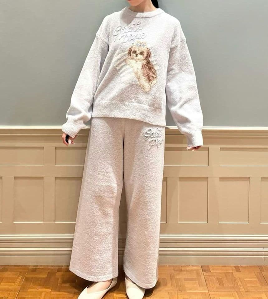 正規品♡新品♡ジェラートピケ♡シーズージャガードプルオーバー＆ロングパンツ 完売