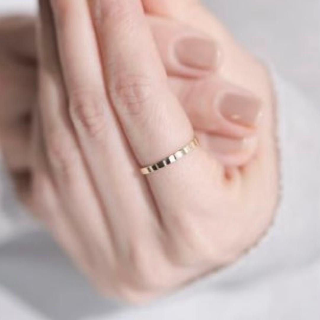 【値下げ↓】peau jewelry クラシックベゼルリング/K10YG 11号