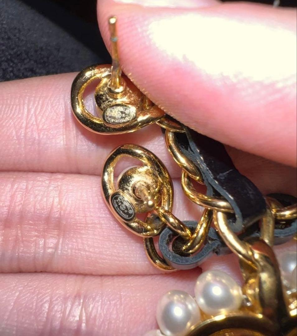 CHANEL 激レア　ピアス　パールピアス　ハートピアス