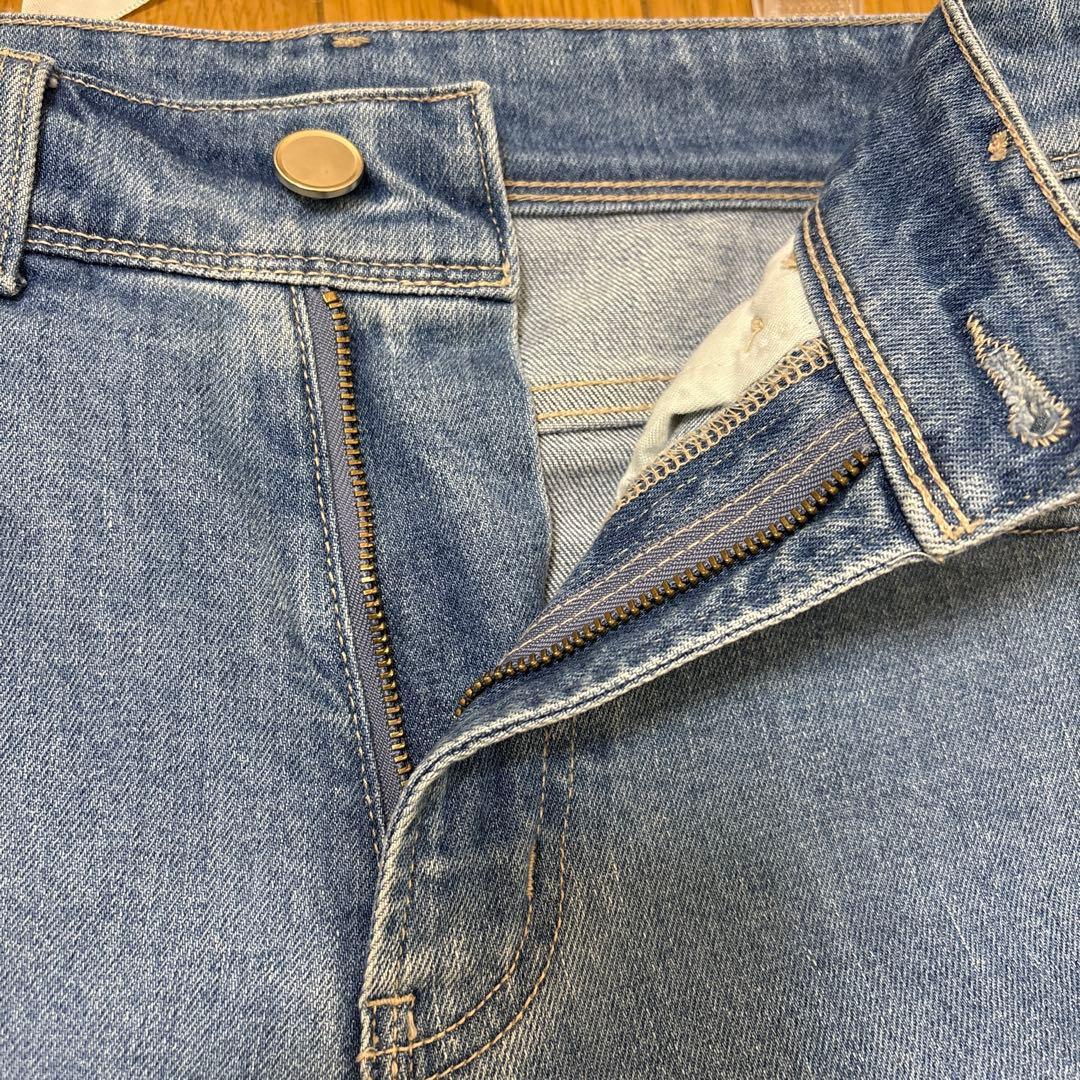 【ANAYI】ストレッチデニムワイドパンツ34サイズ　（手洗い可）