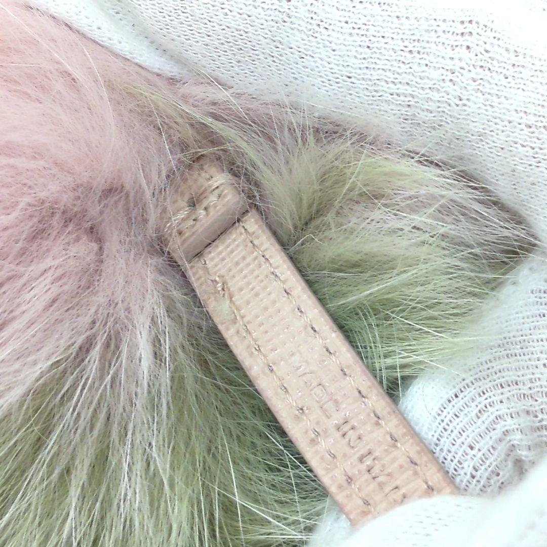 フェンディ FENDI キーホルダー チャーム ポンポン フォックスファー