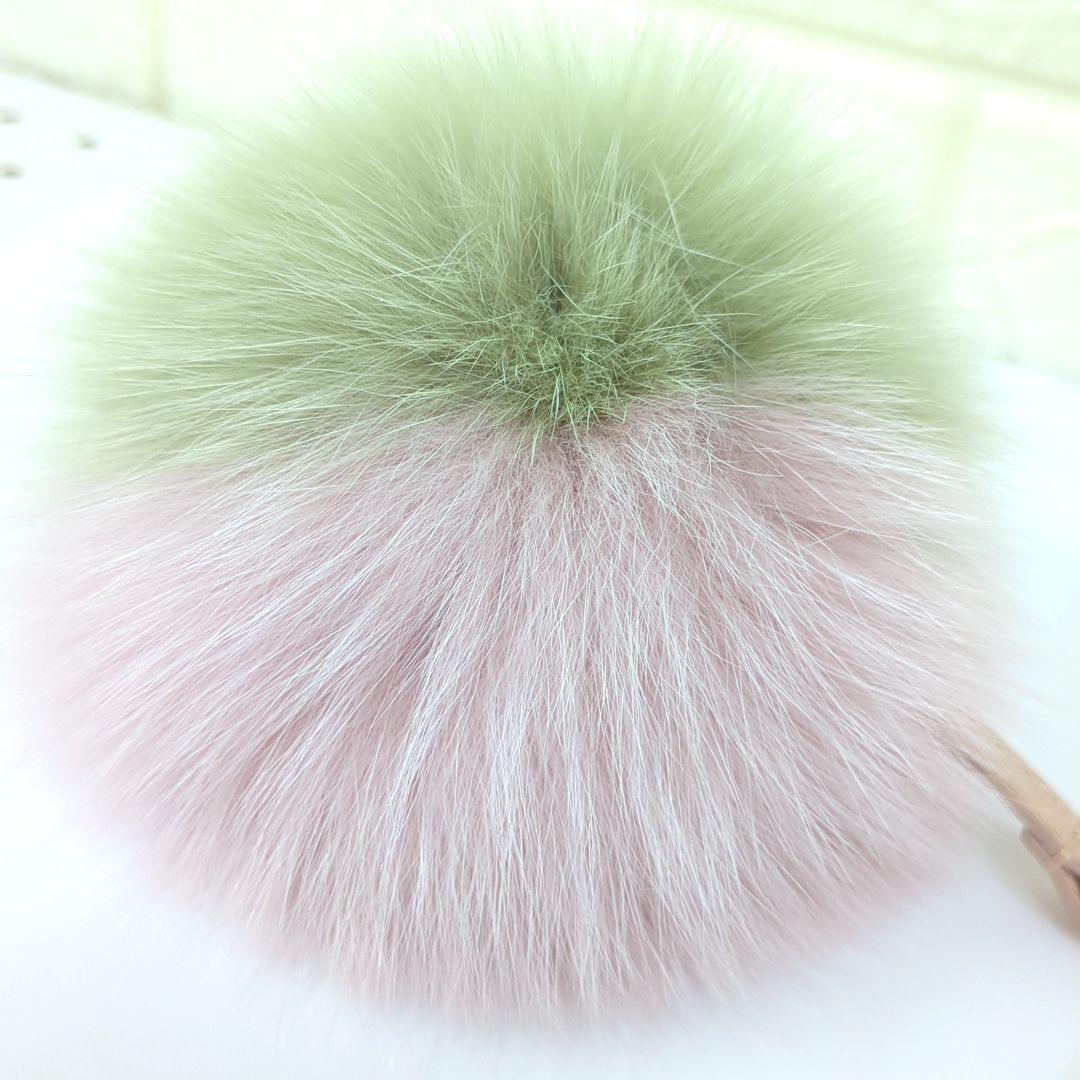 フェンディ FENDI キーホルダー チャーム ポンポン フォックスファー