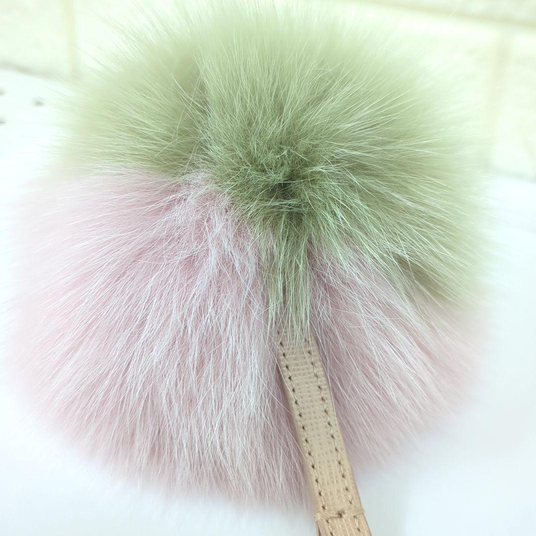 フェンディ FENDI キーホルダー チャーム ポンポン フォックスファー