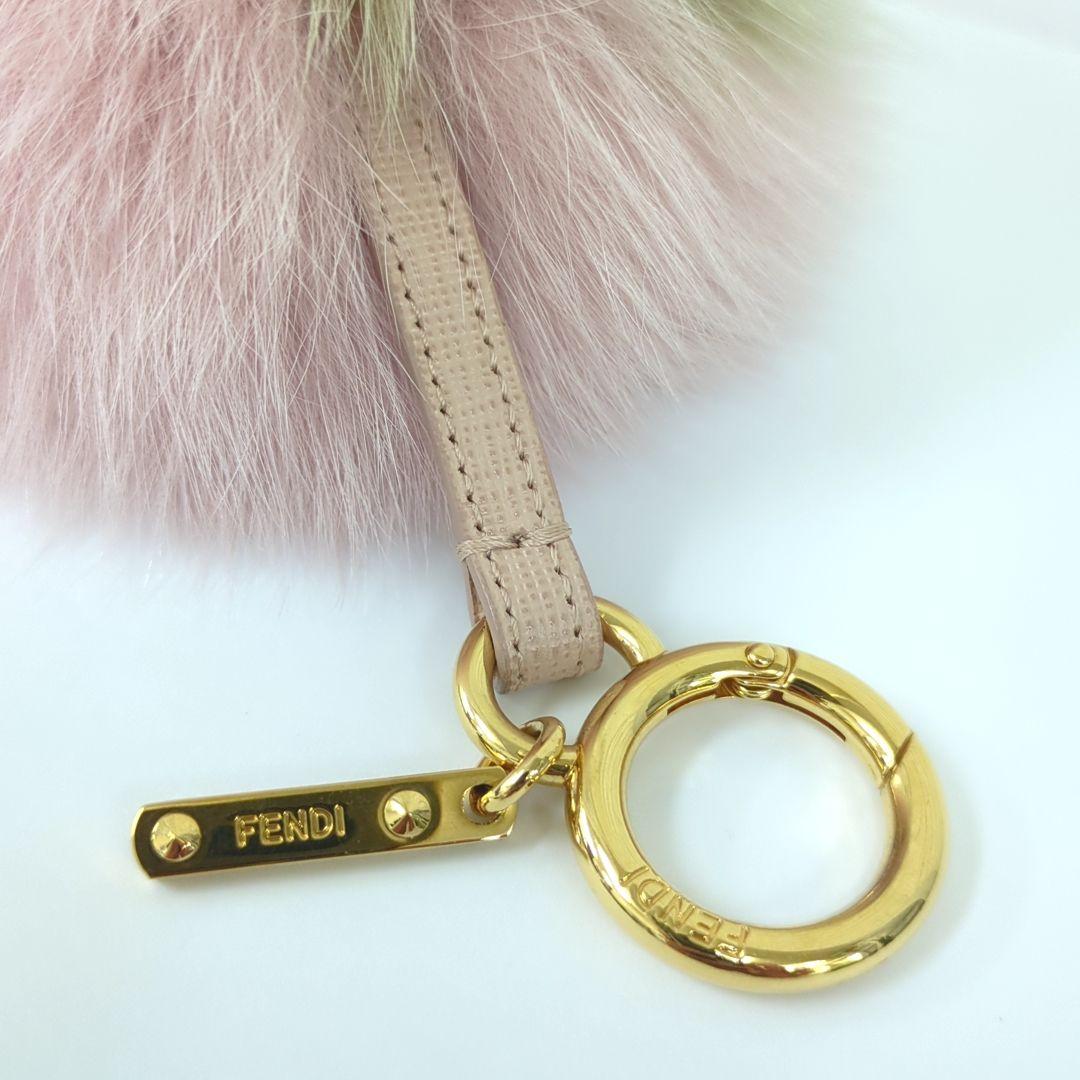 フェンディ FENDI キーホルダー チャーム ポンポン フォックスファー
