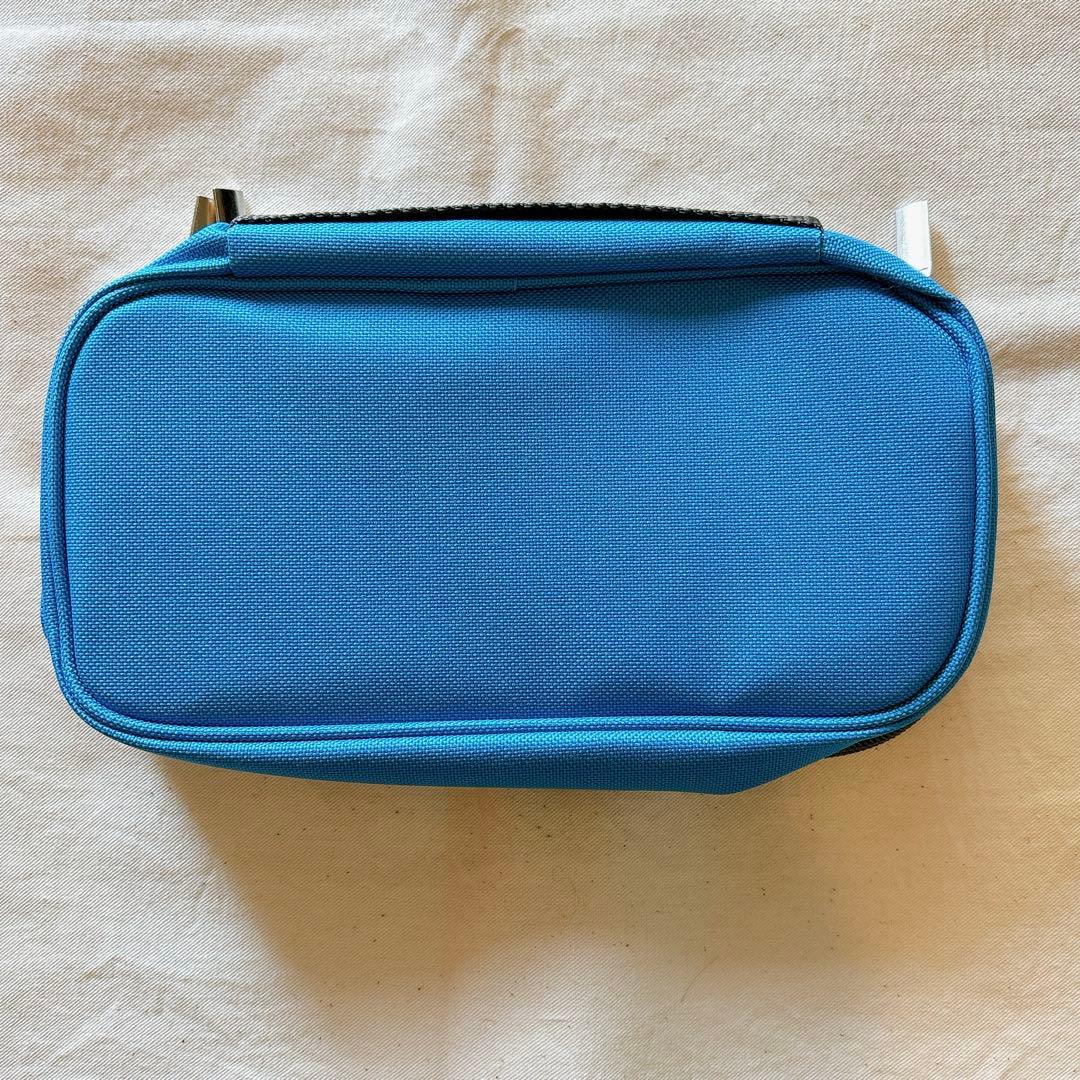 【✨大特価✨】ペンケース　多機能ペンケース　ポーチ型　ふで箱　大容量　ブルー