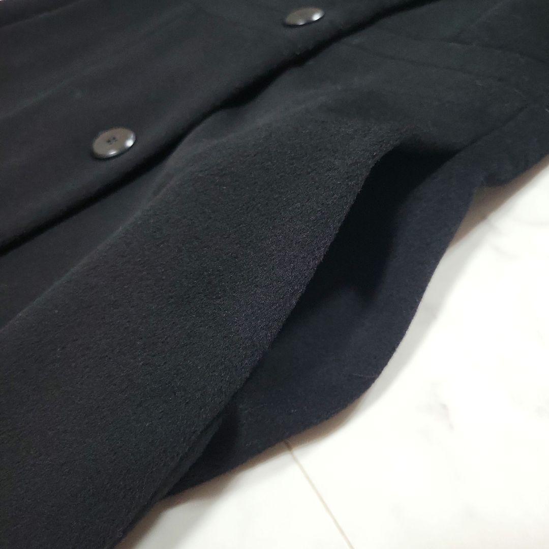 美品【Max Mara】マックスマーラ　白タグ　ロングコート　ブラック　カシミヤ