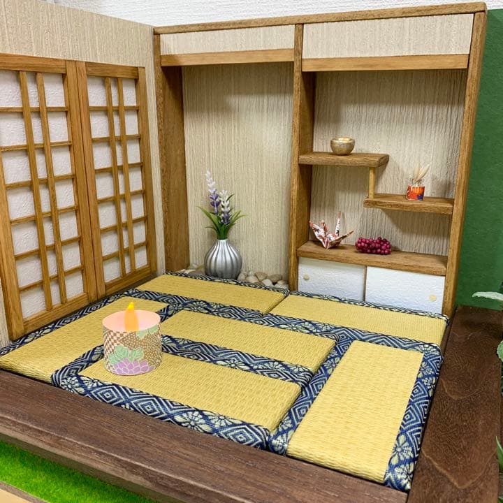 ドールハウス　庭園のある和室