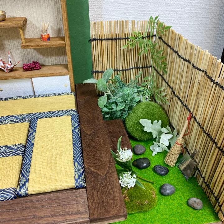 ドールハウス　庭園のある和室